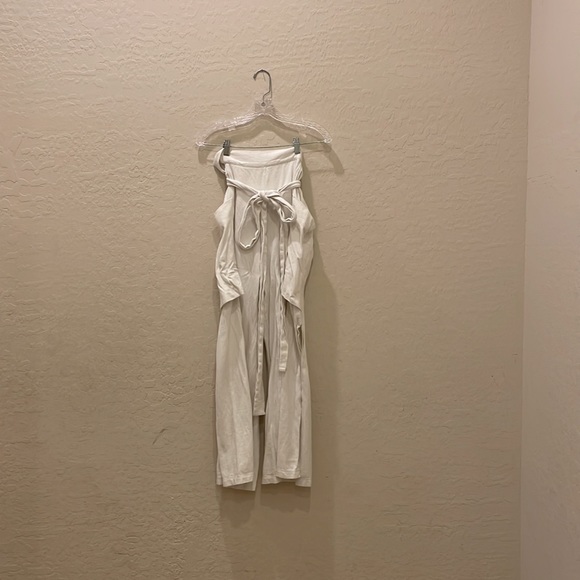 Free People Beach White Wide Leg Fly High Emily Pant - Picture 1 of 3